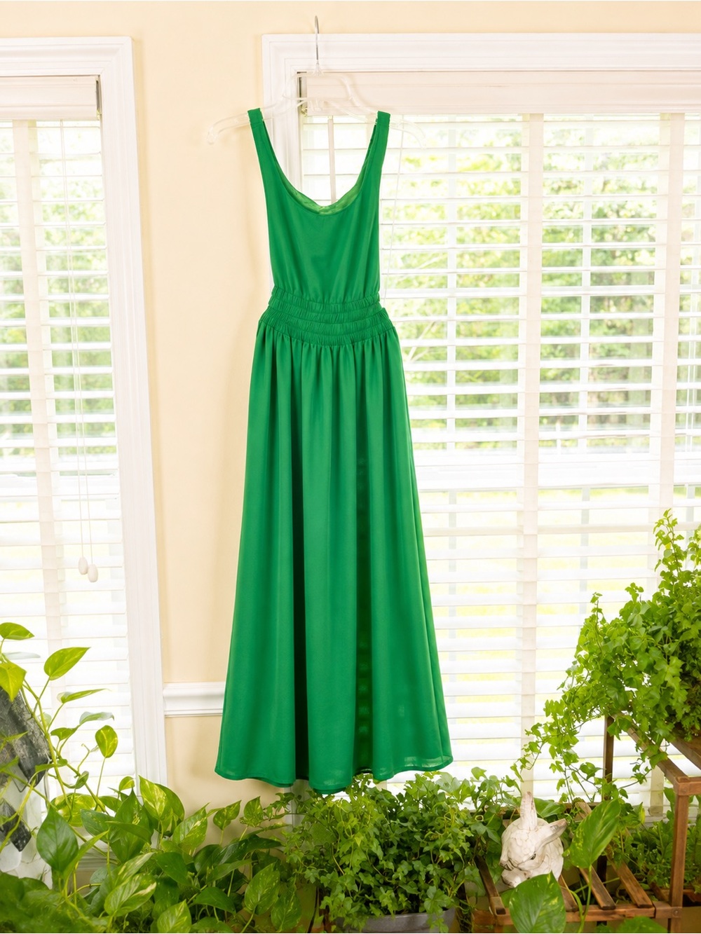 Hello Molly Emerald Green Sleeveless Maxi Dress